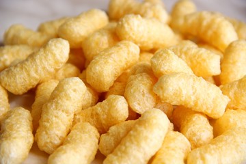 lot corn sticks without sugar and gluten on a table