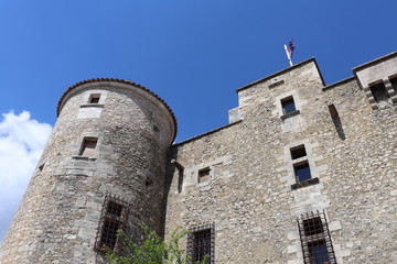 Fototapeta na wymiar Château des Roure à Labastide de Virac - Ardèche