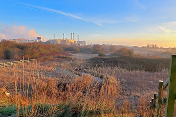 A beautiful Misty Morning over Milton Creek near Sittingbourne