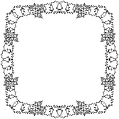 Vector illustration decoration modern for wreath frame