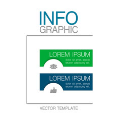 Vector iInfographic template for business, presentations, web design, 2  options.
