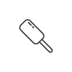 Ice cream line icon. linear style sign for mobile concept and web design. Popsicle stick outline vector icon. Symbol, logo illustration. Pixel perfect vector graphics