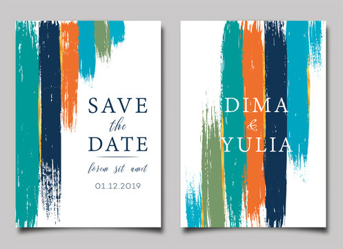 Wedding invitation or anniversary card templates