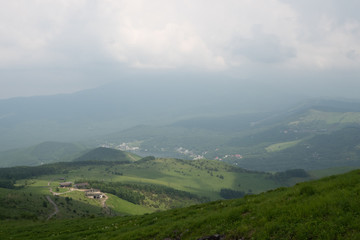 Obraz premium 山 風景 緑 自然