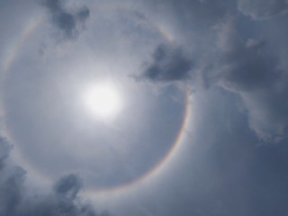 Obraz na płótnie Canvas sun halo in natural phenomenon