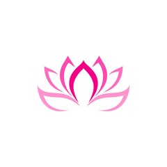   Lotus icon sign and symbol isolated on white background 