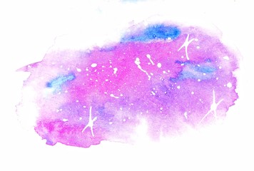 pink lilac spot like space with white stars, suitable for t-shirt printing, for background, for lettering and invitations.