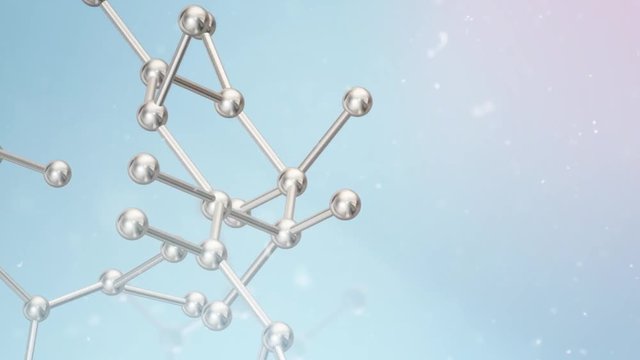 The molecule 3d rendering for  science  content.