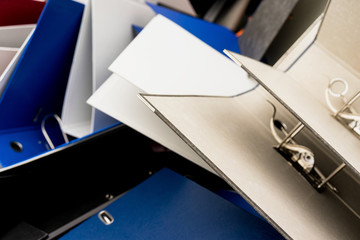 Document folders thrown from office
