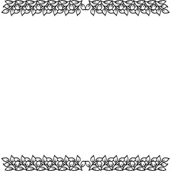 Vector illustration various ornate flower frame with pattern