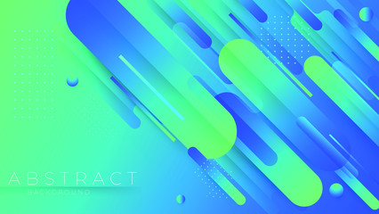 Minimal geometric Trendy gradient shapes composition. background Vector illustration.-Vector