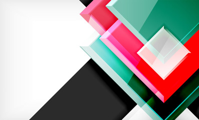 Color squares futuristic abstract background