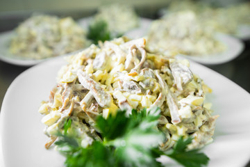 salad with cheese