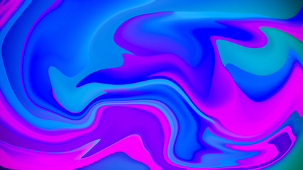 Liquid abstract color background design. Fluid gradient composition.