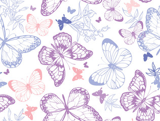 Vector butterfly pattern