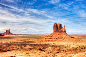 Fototapeta na wymiar Monument Valley on the Border between Arizona and Utah, United States