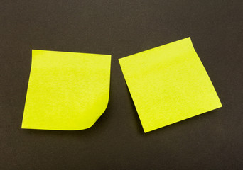 set of colour  paper stick note on a black background