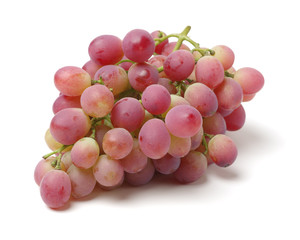 red grape on white background 