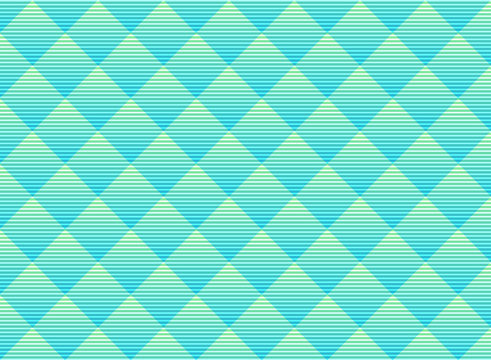 Abstract vector green and blue subtle lattice pattern background. Modern style vibrant color trellis. Repeat geometric grid.