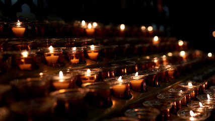 candles in church