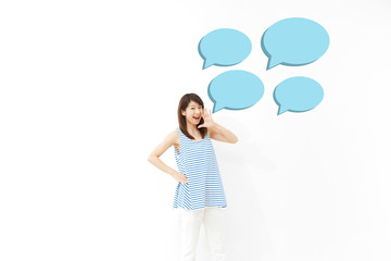 女性　話しかける