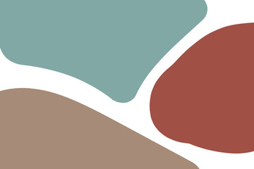 Hand painted abstract design with brush strokes, textures and shapes in bright colors. Creative and modern illustration, wall art, greeting card, packaging design.