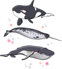 Sea animal set 1 © Marina