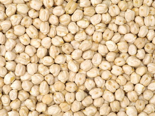 Dry organic chickpeas background