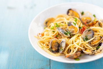 Spaghetti alle vongole veraci, cibo mediterraneo
