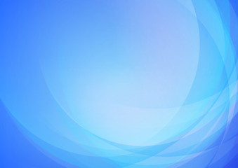 Abstract curved blue background