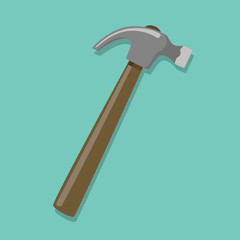 hammer vector stock in flat style