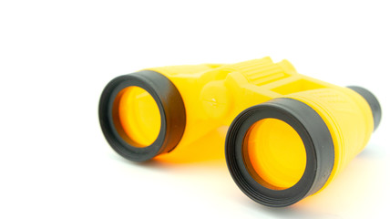 Binocular on white background