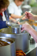 woman cooking in the kitchen