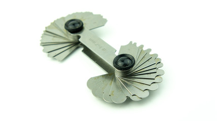 Radius gauge for engineering checking or inspection