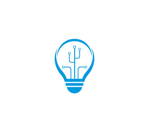 light bulb logo template vector icon illustration design 