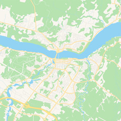 Fototapeta na wymiar Empty vector map of Saguenay, Quebec, Canada