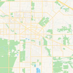 Obraz premium Empty vector map of Langley, British Columbia, Canada