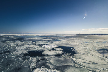 Obraz premium Sea Ice at Hokkaida japan