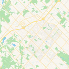 Naklejka premium Empty vector map of Milton, Ontario, Canada