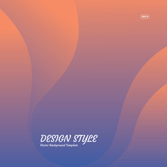 Modern shape gradient violet purple Wavy design