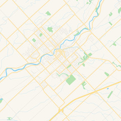 Empty vector map of Chatham-Kent, Ontario, Canada