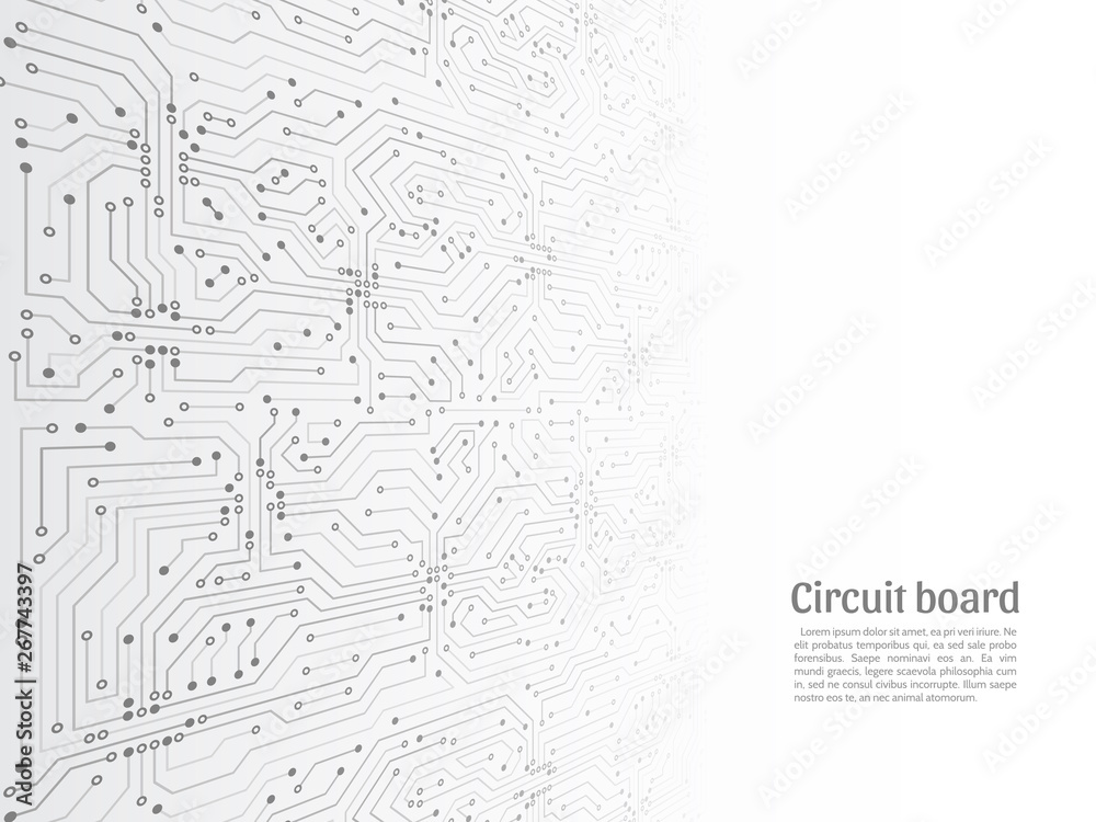 Poster abstract 3d circuit board. futuristic vector illustration. high-tech technology abstract background.