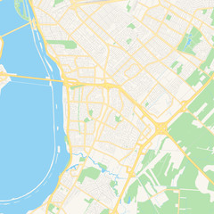 Empty vector map of Brossard, Quebec, Canada