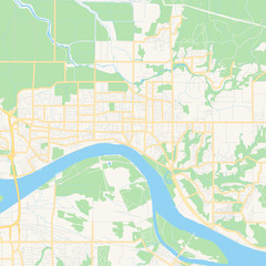 Obraz premium Empty vector map of Maple Ridge, British Columbia, Canada