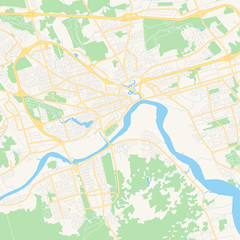 Empty vector map of Moncton, New Brunswick, Canada