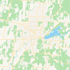 Empty vector map of Granby, Quebec, Canada