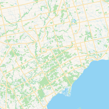 Empty Vector Map Of Norfolk County, Ontario, Canada