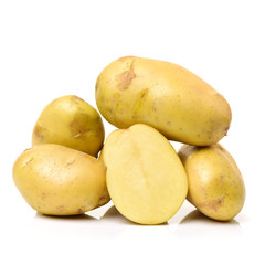 New potato isolated on white background 