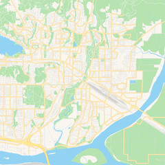 Empty vector map of Port Coquitlam, British Columbia, Canada
