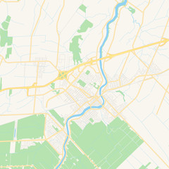 Empty vector map of Saint-Hyacinthe, Quebec, Canada